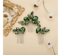 Bridal Hair Comb Sets Handmade Headpieces Wedding Head Jewelry Rhinestone Dresses Hair Comb EN8