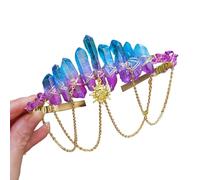 Bridal Hair Hoop Girl Birthday Party Elegant Pageant Woven Crystal Girl King Costume Headwear Halloween Headband