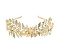 Bridal Headdress Bridal Headdress Shiny Wedding Bridal Hair Comb Leaf Branch Headband Crown Headdress For Bride Wedding Headband Jewelry(Gold style C)