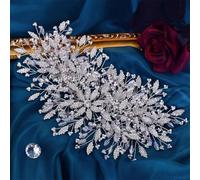 Bridal Headpiece Wedding Headwear Handmade Beads Tiara And Crown Party Rhinestones Headdress Hp377-S