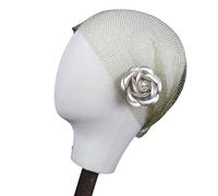 Bridal Headpiece With Rose Flower Hair Barrette For Weddings And Formal Event 2000s Women Girl Evening Party Headwear Hat