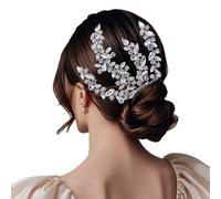 Bridal Headpiecees for Wedding: Sparkling Rhinestone Wedding Comb, Rhinestone Wedding Headpiece for Women and Girls, Crystal Bridal Headband Hair Accessories