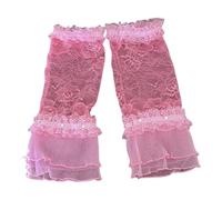Bridal Party Gloves Embroidered Lace Cuffs Elastic Nylon Arm Sleeves for Daily Wear and Sun Defense Stylish Lace Sleeve Evening Dresses for Formal Events