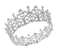 Bridal Rhinestone Crown for Women Elegant Round Wedding Hairband Accessory for Special Occasions Create Stunning Hair Styles and Shine Like Star
