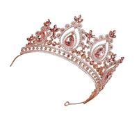 Bridal Rhinestone Crown Princess Crown Headband Wedding Crystal Headwear Birthday and Holiday