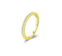 Bridal Ring Wedding Rings White Gold 14K Au585 Size M 1/2 White Round 6mm Moissanite Stackable for Mother Fashion