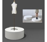 Bridal Shop Display Pedestal Stand - Round Base for Home Collectibles Clothing Store Models Live Streaming and Dressing - Perfect for Showcasing Your Creations
