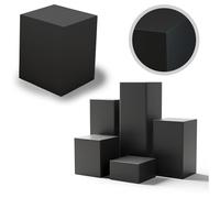 Bridal Shop Display Pedestals - Portable Cylinder & Cube Riser Stands for Clothing Stores Weddings & Parties - Tall Sizes: 120cm 100cm 80cm 60cm 40cm 20cm