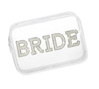 Bridal Shower Clear Toiletry Bag Beach Wedding Favor Bridal Makeup Bag for Organized Cosmetic Storage Portable Makeup