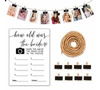 Bridal Shower Games, How Old was The Bride to Be Bridal Shower Games for Bridal Shower Bachelorette Party, Wedding Engagement Party, Set of 30 Game Cards (B01)