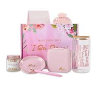 Bridal Shower Gifts for Bride - 7pcs In My Wife Era Cup Bride To Be Gifts Box, Cool Bachelorette Gift for Women, Wedding Day Engagement Bachelor Party Fiance Gifts for Her Engaged Couples (Pink)