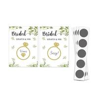 Bridal Shower Scratch Off Game Card Set Holiday Birthday Party Gift for Adults Kids Men Women Memorial Cards Present