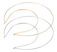 Bridal Tiara Alloy 2pcs for Women Double Crown Headband | Golden Silver Set, Simple Chic Sparkle for Festivals and Fashion Shows, Photo Props