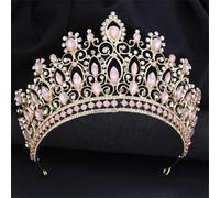 Bridal Tiara Crown For Women Wedding Headdress Rhinestones Banquet Hair Accessories For Bride Party Gold 11 2