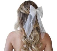 Bridal Veil Bow Knot Hairpin for Pageant