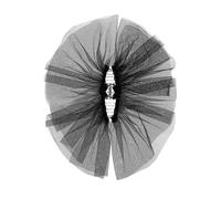 Bridal Veil Hair Clip For Wedding Bride Ribbon Short Thin Hair Bowknot Girl Bride Wedding Accessories Head Covering
