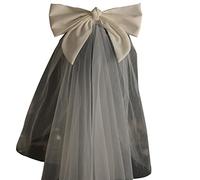 Bridal Veil Women's Simple Tulle Long Bachelorette Party Wedding Veil Ribbon with for Weddiing