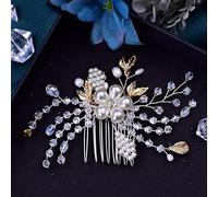 Bridal Wedding Crystal Hair Comb Pearl Headdress Bridal Hair Accessories Bridesmaid Headdress (HP69)