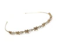 Bridal/Wedding/Prom Gold Plated Clear Crystal Butterfly Tiara Headband