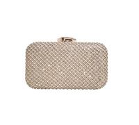 Bridal Wedding Purse Crossbody Elegant Rhinestone Clutch for Women Sparkling Evening Crystal Handbag(Gold)