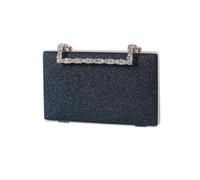 Bridal Wedding Purse Crossbody Elegant Shoulder Women Clutch Purse Glitter Evening Sequins Clutch Sparkly Handbag(Dark Blue)