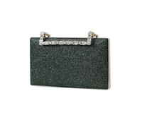 Bridal Wedding Purse Crossbody Elegant Shoulder Women Clutch Purse Glitter Evening Sequins Clutch Sparkly Handbag(Dark Green)