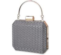 Bridal Wedding Purse Shoulder Elegant Crossbody Small Evening for Women Glitter Clutch Sparkly Handbag(Black)