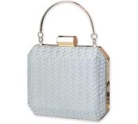 Bridal Wedding Purse Shoulder Elegant Crossbody Small Evening for Women Glitter Clutch Sparkly Handbag(Silver)