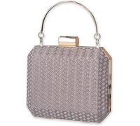 Bridal Wedding Purse Shoulder Elegant Crossbody Small Evening for Women Glitter Clutch Sparkly Handbag(Brown)
