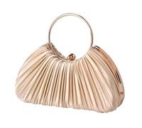 Bridal Wedding Purse Small Shoulder Elegant Crossbody Women Evening Pleated Clutch Silk Handbag(1)