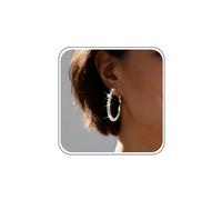 Bridal Wedding Rhinestone Earrings Dangle Gold Silver Crystal Hoop Earrings Drop Delicate Cz Huggie Sparkly Diamond Dainty Cubic Zirconia Simple Minimalist Statement Jewelry for Women