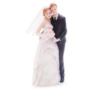 Bride and Groom Cake Decoration Wedding Cake Topper CLKDPNO Resin Wedding Couple Figurine Ornament for Anniversary Engagement Decoration Home Decor Car Ornaments