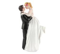 Bride and Groom Cake Topper, Wedding Decoration for Reception, Elegant Resin Couple Figurine, Gift for Married Couples, Keepsake for Newlyweds (Get married)