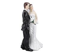 Bride and Groom Figurines, Bride and Groom Statue Romantic Wedding Collectibles Memorable Couple Figurine Ornaments Wedding Cake Topper for Wedding Party Anniversary