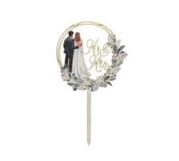 Bride and Groom Wedding Cake Topper Couple Desktop Elegance Bride Ornaments Personalised Wedding Cake Topper Decoration Party Cakes Engagement, Anniversary