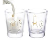 Bride and Groom Wine Glasses, Ring Finger Design Wedding Funny Whiskey Glasses | Whiskey Drinkware Collectible for Christmas Bridal Shower Barbeque Party Restaurant