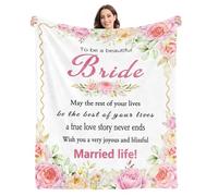 Bride Blanket - Bachelorette, Bridal Shower, Wedding, Honeymoon, and Engagement Gift - Throw Blanket 60"x50"