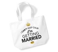 Bride, Bride Bag, Tote Bag, Bride Keepsake, Wedding Gift, Present, Hen Party, Hen Party Bag, Hen Do Gifts, Ideas For Bride, Keepsake (White)