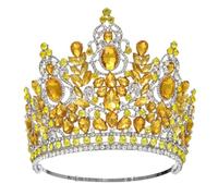 Bride Crown Stage Show Adjustable Size Large Runway Concept Crown