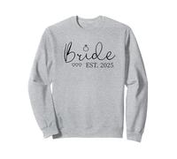 Bride Est. 2025 Bride to Be Fiancé Engagement Sweatshirt