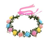 Bride Flower Crown For Wedding Floral Garlands Crown Hair Wreath Flower Headbands Women Bride Floral Headbands