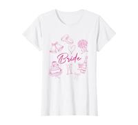 Bride Future Mrs Bow Bridal Party Wedding Bachelorette Women T-Shirt