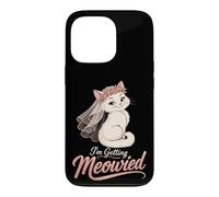 Bride Getting Meowied Funny Cat Wedding Future Mrs Gift Case for iPhone 13 Pro