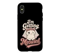 Bride Getting Meowied Funny Cat Wedding Future Mrs Gift Case for iPhone X/XS