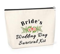 Bride Gift from Groom Men Bride Gift for Women Cosmetic Bag Bride to Be Gift for Women Wedding Bride Bachelorette Party Gift Bridal Shower Gift from Bride Makeup Bag Thank You Gift for Her