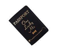 Bride Groom Married Wedding Honeymoon Leather for Case Holder Travel Credit Card Protector for Women Girls Travel Wallet