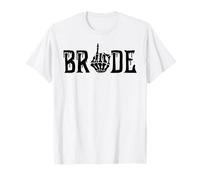 Bride Groom Skeleton Hand Halloween Wedding Bachelorette T-Shirt