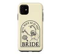Bride Groom Til Death Do Us Part Skeleton Halloween Matching Case for iPhone 11