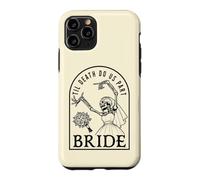 Bride Groom Til Death Do Us Part Skeleton Halloween Matching Case for iPhone 11 Pro
