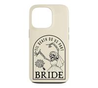 Bride Groom Til Death Do Us Part Skeleton Halloween Matching Case for iPhone 13 Pro